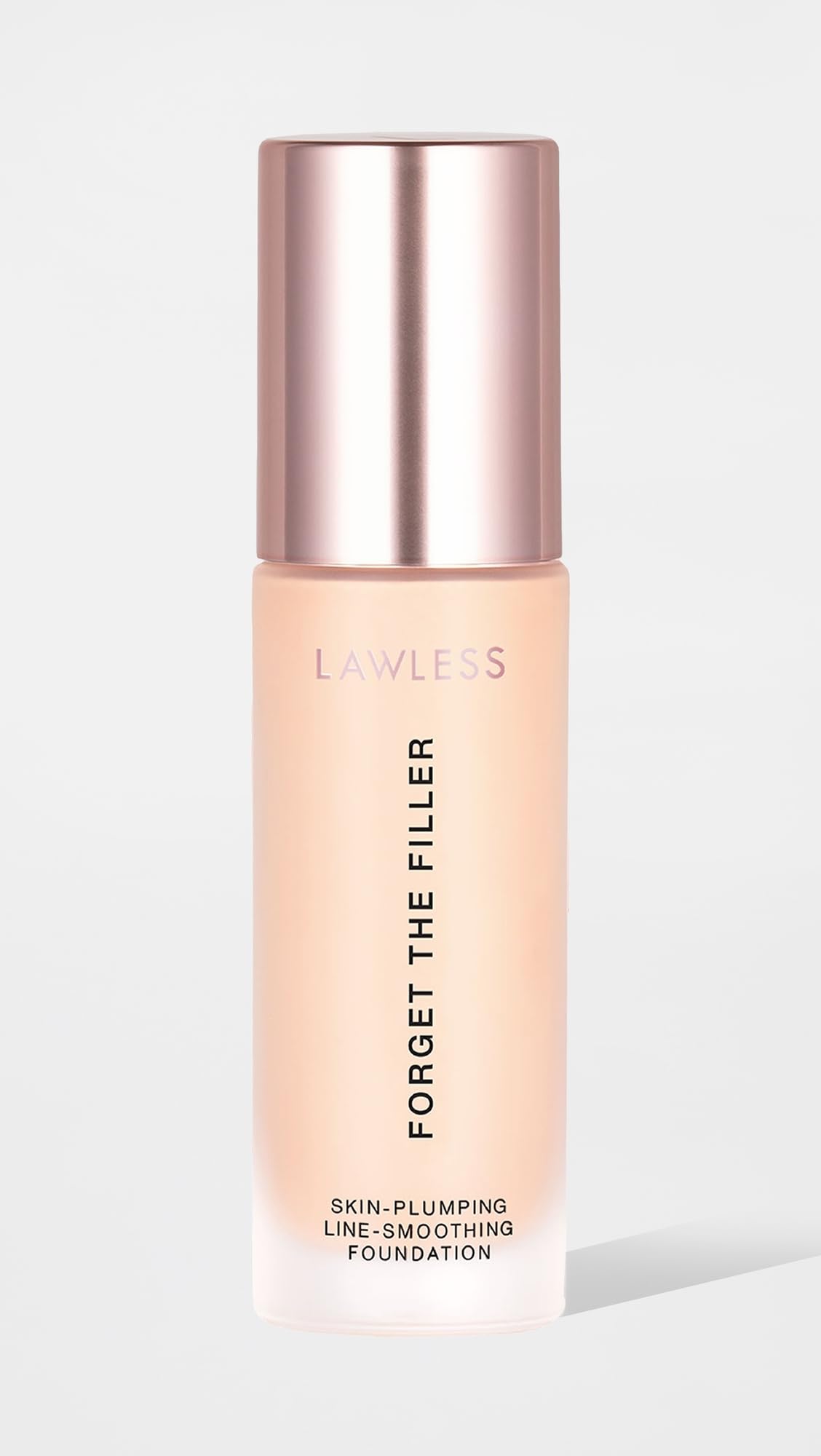 LAWLESS Women's Forget the Filler Skin-Plumping Line-Smoothing Foundation, 2F, fair with neutral undertones, 1.0 Ounce