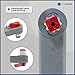 Five Oceans FO3924 Universal Floating Lock-in Style Winch Handle, 10 inches (254 mm), Fiberglass Reinforced Plastic, Ball Bearing Grip Handle, Grey and Red
