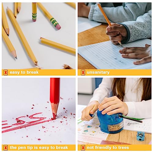 Lápices metálicos eternos sin tinta 2pcs miniatura 5