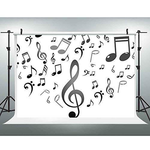 EOA Music Note Backdrop for Parties & Photography