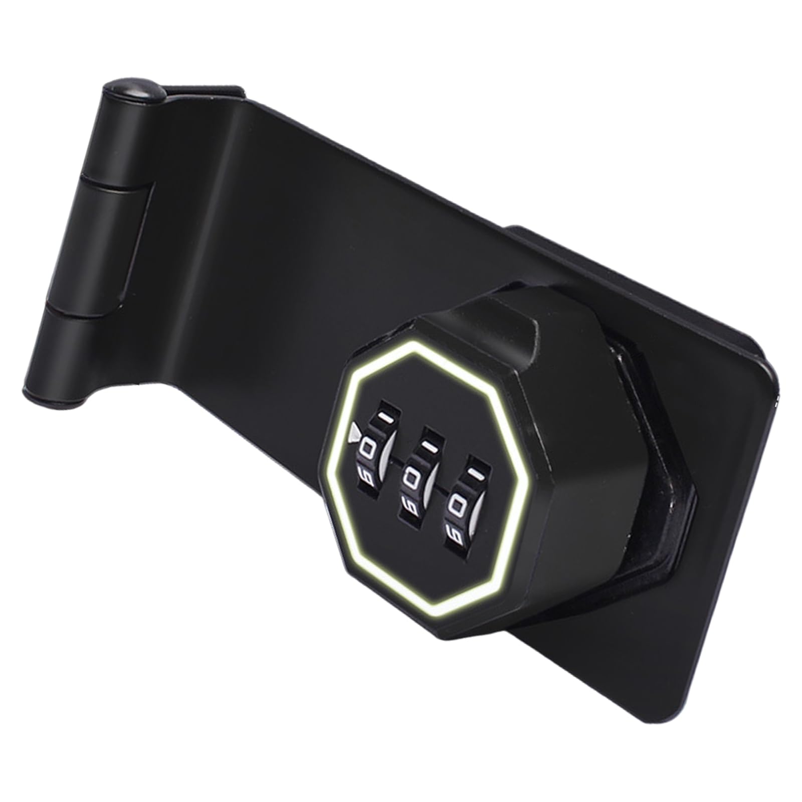 Laikoutd 90 Degree Gentleman Keyless Combination 3-Digit Combination Cabinet Password Hasp For Drawers Cabinets Cupboard Enduring Cabinet Keyless