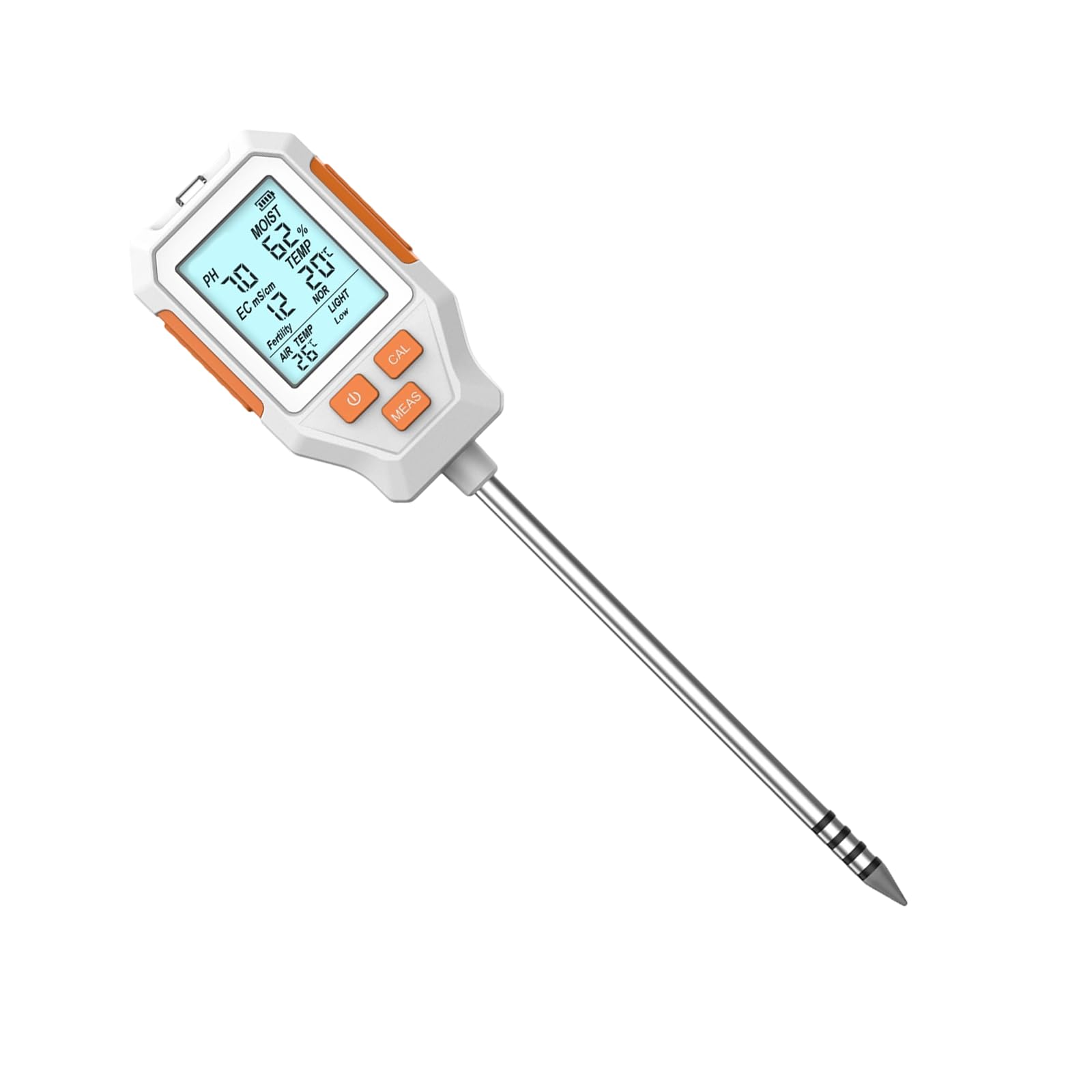 Msioytog Light Professional Soil Analyzers Meter For Fertility Temperature Humidity Measurement In Agriculture Portable Soil Analyzers