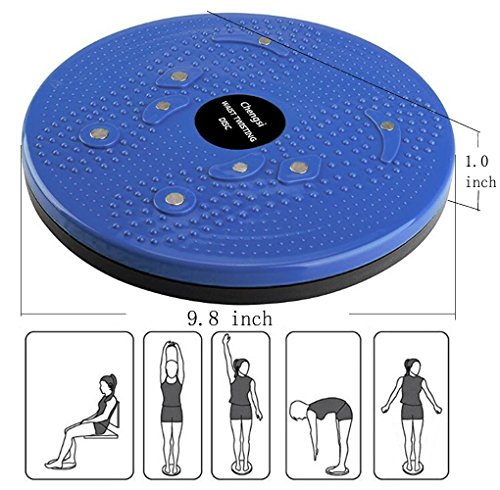 chengsi Twisting Waist Disc Bodytwister Ankle Body Aerobic Exercise Foot Exercise Fitness Twister Magnet Balance Rotating Board Blue nyp01lan