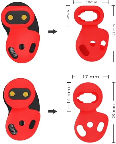 Miniatura 9 de 8 pares puntas de oreja para Galaxy Buds Live, antideslizantes, antideslizantes, de silicona, a prueba de fugas, accesorios compatibles con Samsung