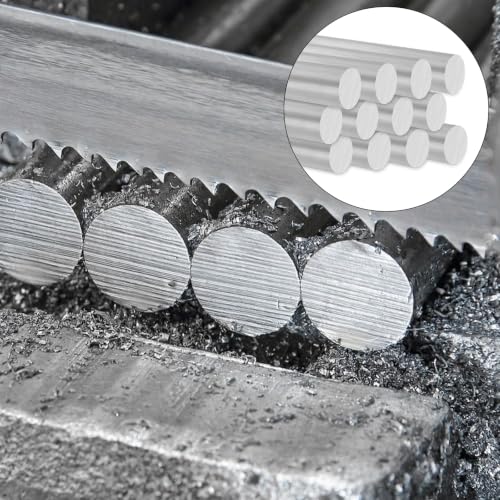 Image of 5PCS Solid Aluminum Rod 20mm x 406mm, Long 16 inch Dia 25 /32 inch Aluminum Round Stock, 6061 T6 Aluminum Round Bar for Industry Construction, DIY Crafts, New Lathe Bar