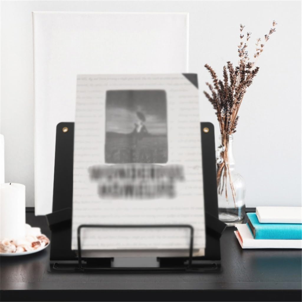 Reading Bookshelf Document Holder Typing Desk Stand Iron Adjustable Decorative Textbook