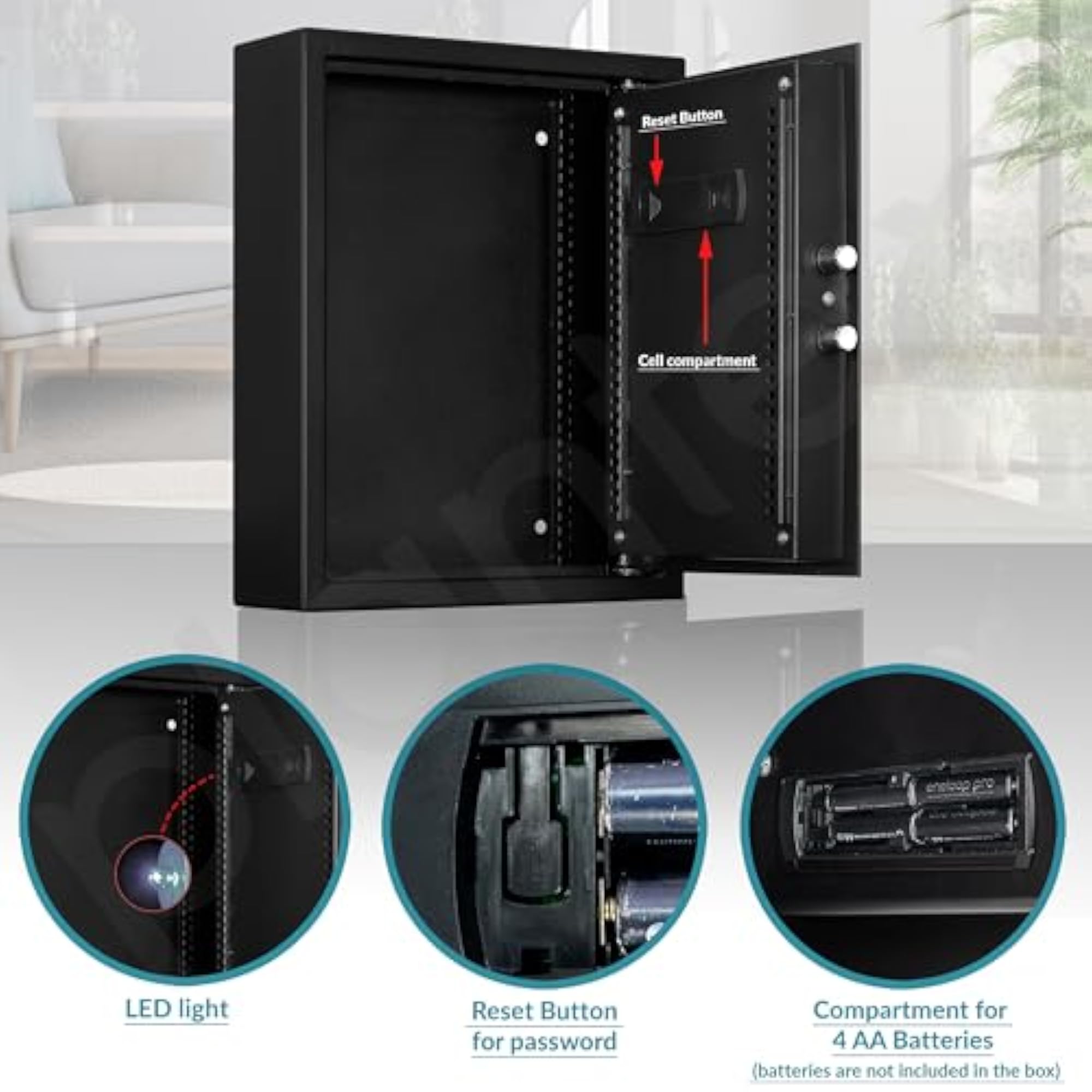 Safe Locker/Key Holder Locker Box for Home, Electronic Keypad