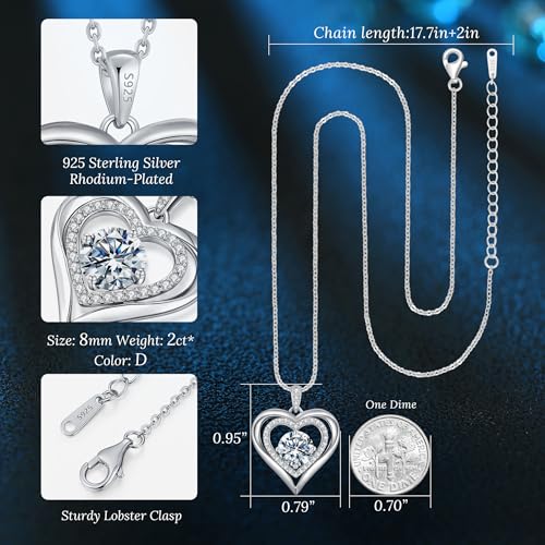 ANDSO-Moissanite-Necklace-for-Women-S925-Sterling-Silver-Plated-with-18K-GoldRose-Gold-Heart-Pendant-1-3-Carat-Diamond-Necklaces-Anniversary-Birthday-Christmas-Gifts-for-Wife-girlfriend-her-Mom