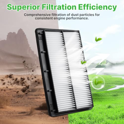 Image of 2PCS Engine Air Filter Fit for 2022-2025 MDX 3.5L, 2023-2025 Pilot 3.5L