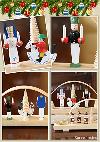 Amazon.co.jp: クリスマスオーナメント ドイツの伝統的な弓形燭台 シュ