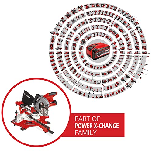 Einhell Akku-Zug-Kapp-Gehrungssäge TE-SM 36/210 Li-Solo Power X-Change (36 V, max. 65 mm x 310 mm...