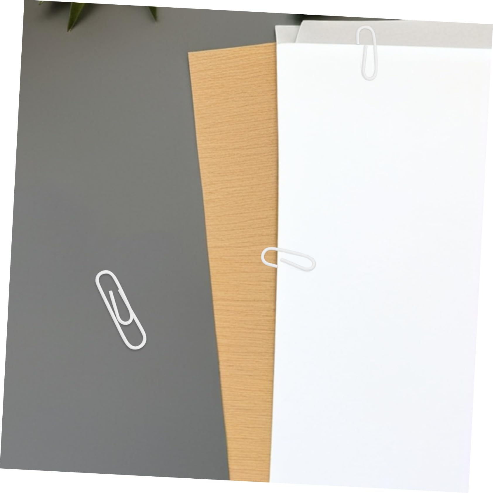 NUOBESTY 750 Stück büroklammern Papierklammern Papierclips White