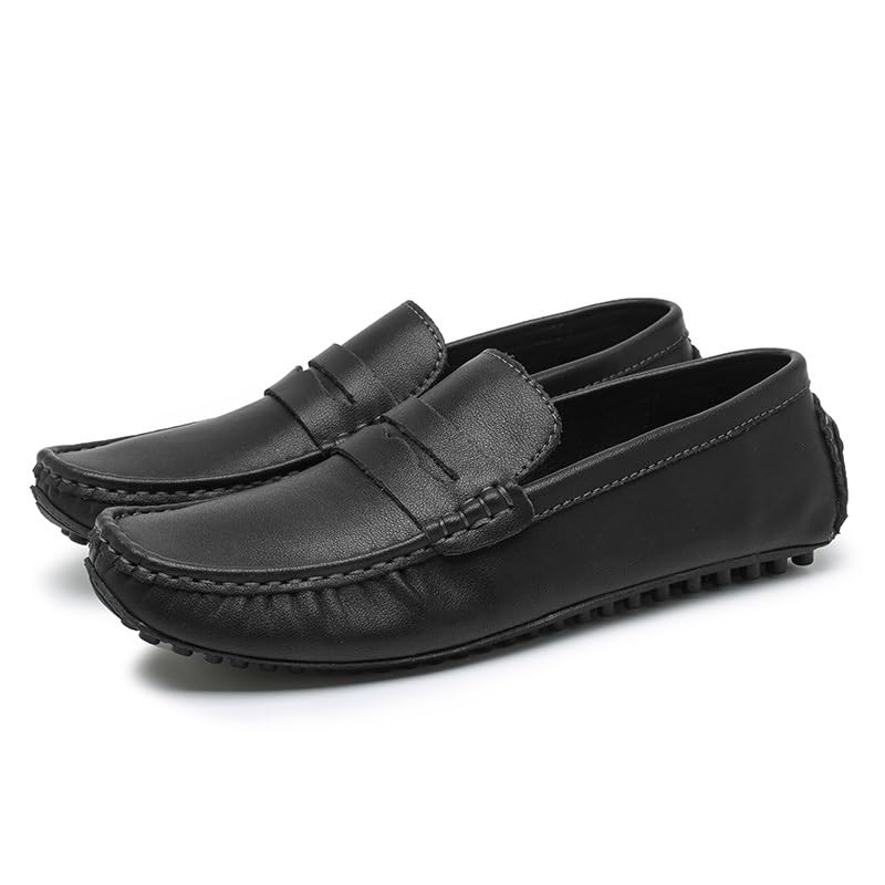Loafers for Men PU Leather Penny Driving Loafers Flat Heel Comfortable Lightweight Outdoor Slip-ons3
