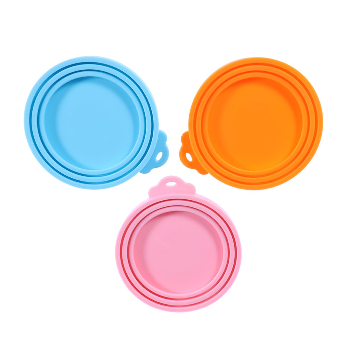 Abaodam Food Grade Silicone Pet Food Can Cover Pink for Dog Cat Cans Airtight Seal to Keep Food Fresh and Prevent Spills
