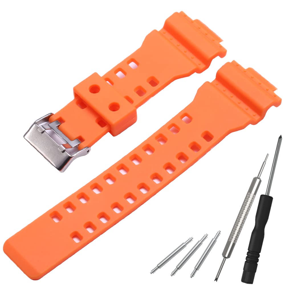 Resin Replacement Watch Band for Casio G-Shock GD120 GA-100 GA-110 GA-700 Mens Strap Watch Accessories