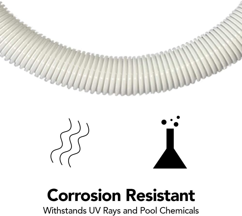 Puri Tech 6 Pack Universal Pool Cleaner Suction Hose 48 Inches Long White Color for Kreepy Krauly, Baracuda G3/G4, Navigator, & More Universal Fit 4' Feet Long : Patio, Lawn & Garden