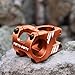 FIFTY-FIFTY Mountain Bike Stem, Aluminum Alloy Short MTB Stem, Suitable for 1-1/8 Steer Tube 31.8mm Bicycle Handlebar, Fits for All Mountain, Endure, Downhill, Freeride (35mm, Orange)
