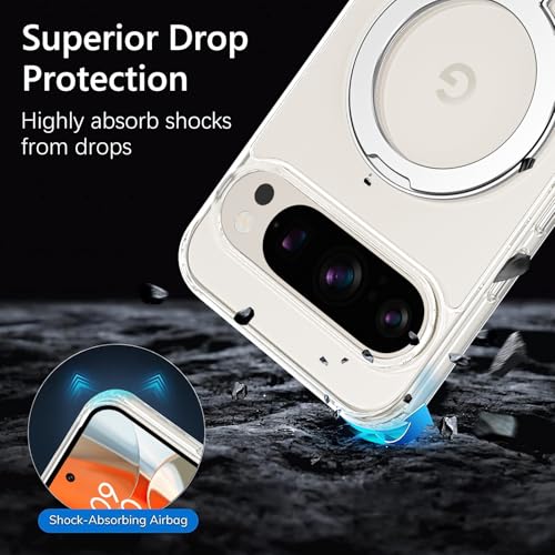 Coque transparente Google Pixel 9 Pro fine antichoc compatible MagSafe