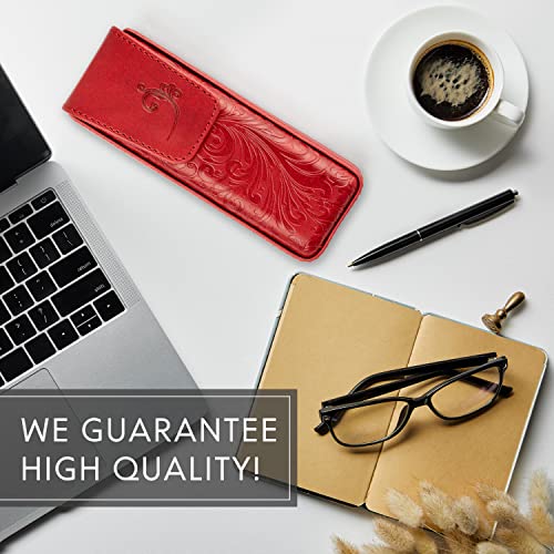 Hard Eyeglass Case Classic Style Red, Pu Leather Glasses Case For Womеn, Eyeglasses Cases, Reading Glass Case, Spectacles Box For Eyeglass #TOP5