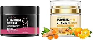 Crema facial de cúrcuma con 30% de vitamina C...