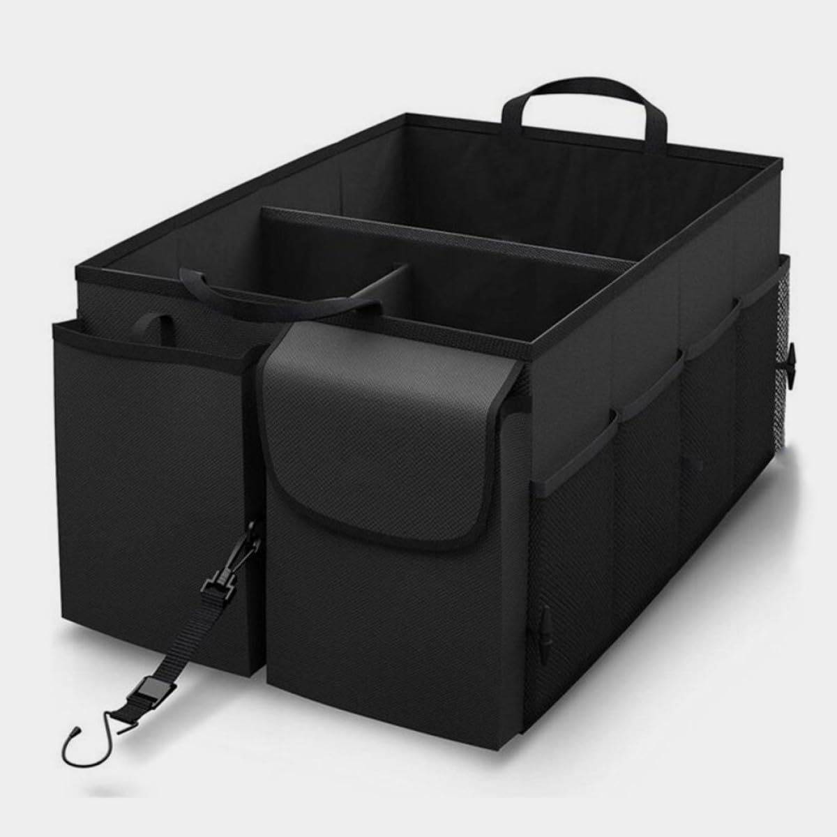 Kofferraum Vielseitiger Fächern mit Mehreren und Taschen Stoff Organizer Aufbewahrungsbox aus Oxford Robuster Auto für Praktische Fahrzeugaufbewahrung