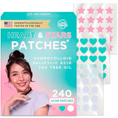 LivaClean 240 CT Heart & Star Pimple Patch