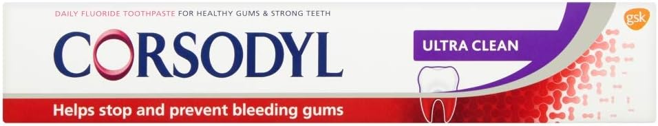 Corsodyl, Ultra Clean Daily Fluoride Toothpaste 75ml