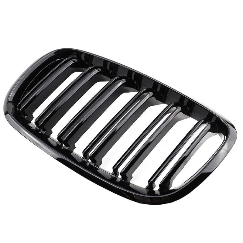 Calandre double lamelle pour X6 E71 et X5 E70 finition noire brillante haut de gamme