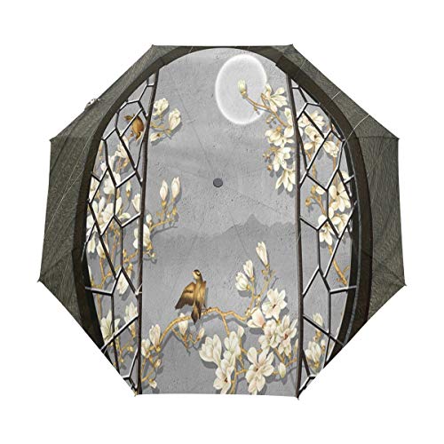 Parapluie automatique et coupe-vent Fleur D’Art, la protection UV ultra-légère