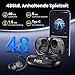 Bluetooth Kopfhörer Sport Kabellos In Ear: True Wireless Earbuds Bluetooth 5.4 mit 48.Std Spielzeit und LED Anzeige,Touch Control Kopfhörer IPX7 Wasserdicht mit Ohrbügel für Joggen/Reisen/Laufen