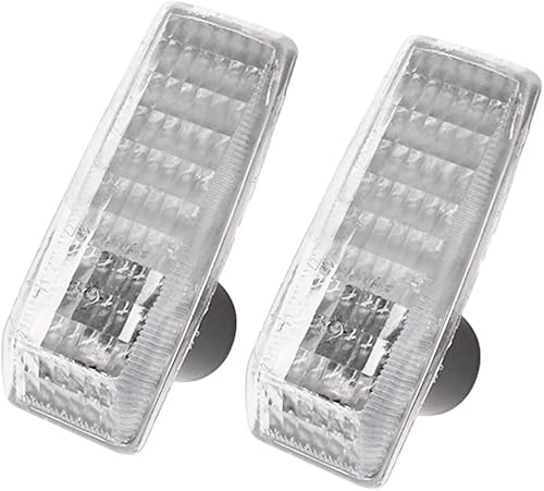 Miniatura 2 de Riloer Cubiertas de luz de señal de giro ABS, carcasa de lámpara de repetidor de luz de señal de marcador lateral sin bombilla, compatible con