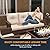 FUARTIO 7 Pieces Outdoor Patio Furniture Set with Fire Pit Table, Wicker Patio Sectional Set Conversation Wicker Swivel Chairs with Small Side Table