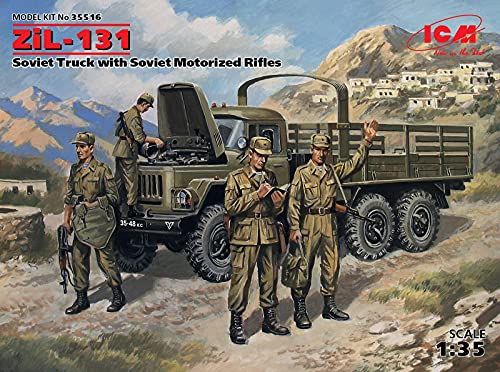 Maquette camion militaire ZIL 131 ICM 035516 plastique échelle 1/35