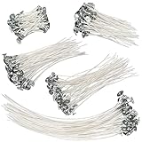 TUUXI 250pcs Candle Wicks for Candle Making 2 4 6 8 10 Inches Low Smoke Pre-Waxed Cotton Wicks Making Supplies DIY