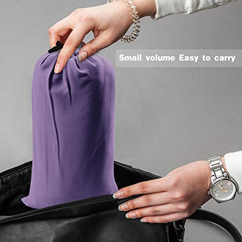 Sleeping Bag Liner, Travel & Camping Sheet For Adults, Lightweight And Compact Insert With Velcro - Comfortable Sleep Liners For Traveling, Hotel And Camping (Purple) #TOP6