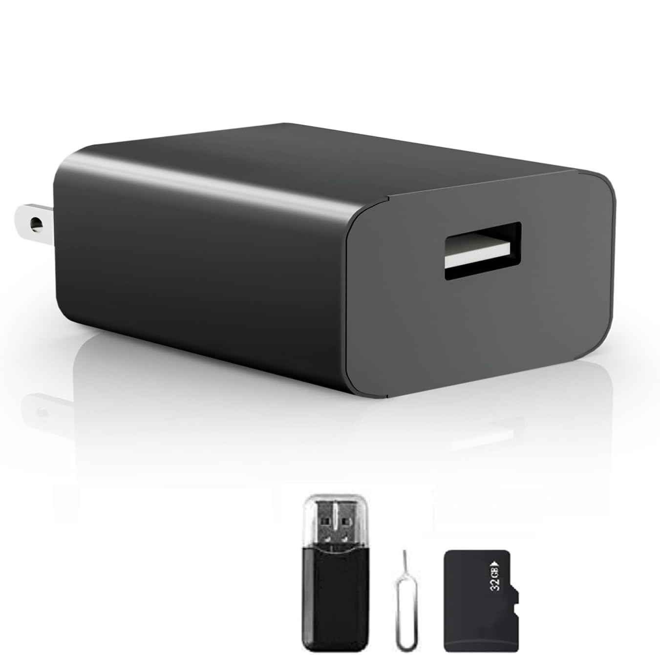 TAOZHI Mini Camera1080P Nanny Camera Small Security Camera with Night Vision and Motion Detection for Indoor and Home, No WiFi (32G)