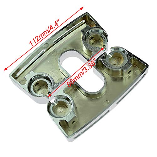 HDBUBALUS Capas de parafuso de cabeça de vela de ignição cromada esquerda e direita para Harley Dyna