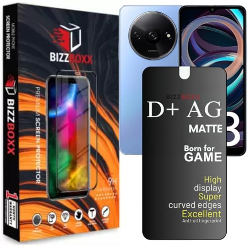 Image of REDMI A3X | A3 | 12C D+ AG Tempered Glass Matte Screen Protector Anti-Fingerprint Gaming Special With Camera Cut - Pack of 1