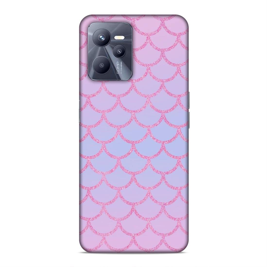 LETAPS® Printed Mobile Back Hard Case Cover for Realme C35 / Realme Narzo 50A Prime | Scales, Girly, Glitter, Pink-120