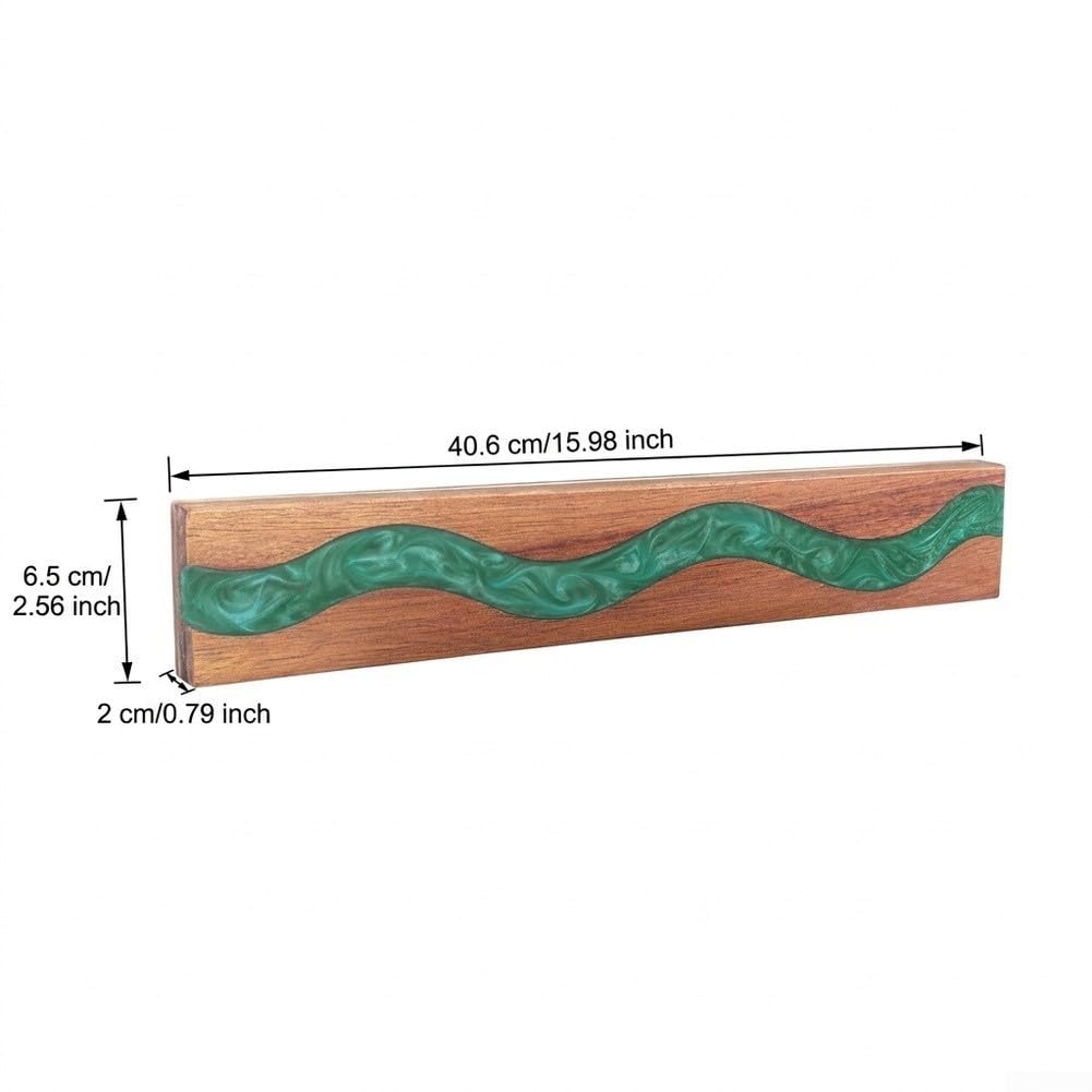 Wandhalterung Aus für holz 40cm für stark Magnetisch Metallbesteck(Green)