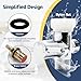 Vayzluiy Handheld Toilet Bidet Sprayer for Toilet-Adjustable Water Pressure Control with Bidet Hose for Feminine Wash, Stainless Steel Brushed Nickel Cloth Diaper for Baby Wash (Stainless Steel, 2)