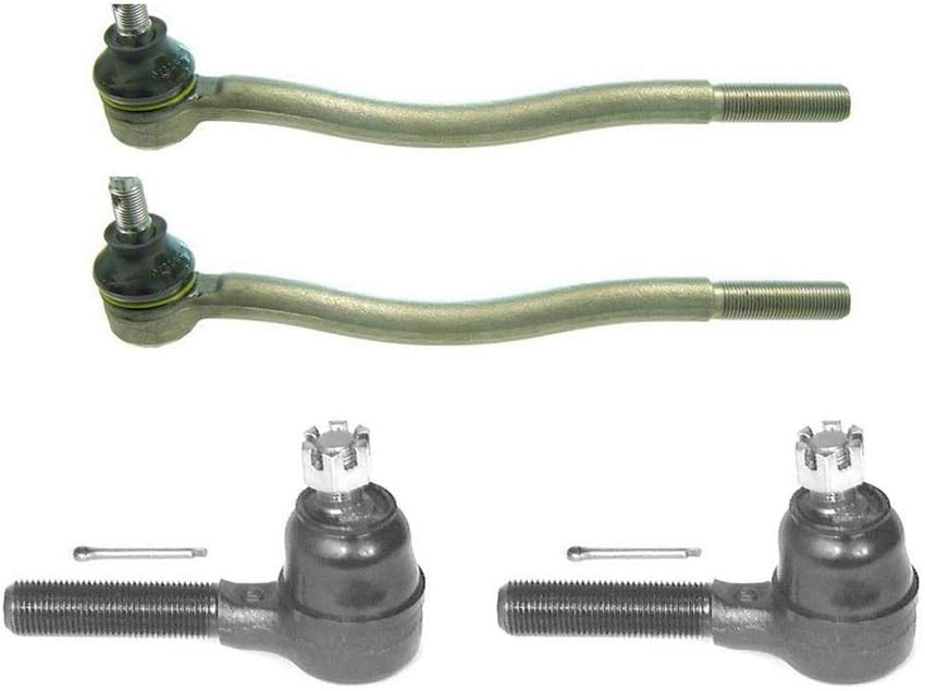 AutoDN FRONT Tie Rod End INNER OUTER 4 PCS Compatible With 1997 GEO TRACKER (90mm outer)