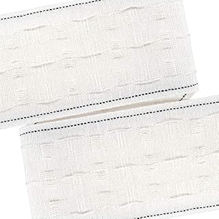 White Pencil Pleat Curtain Header Tape, Detachable Curtain 75mm / 3 Inch - 5 Metres
