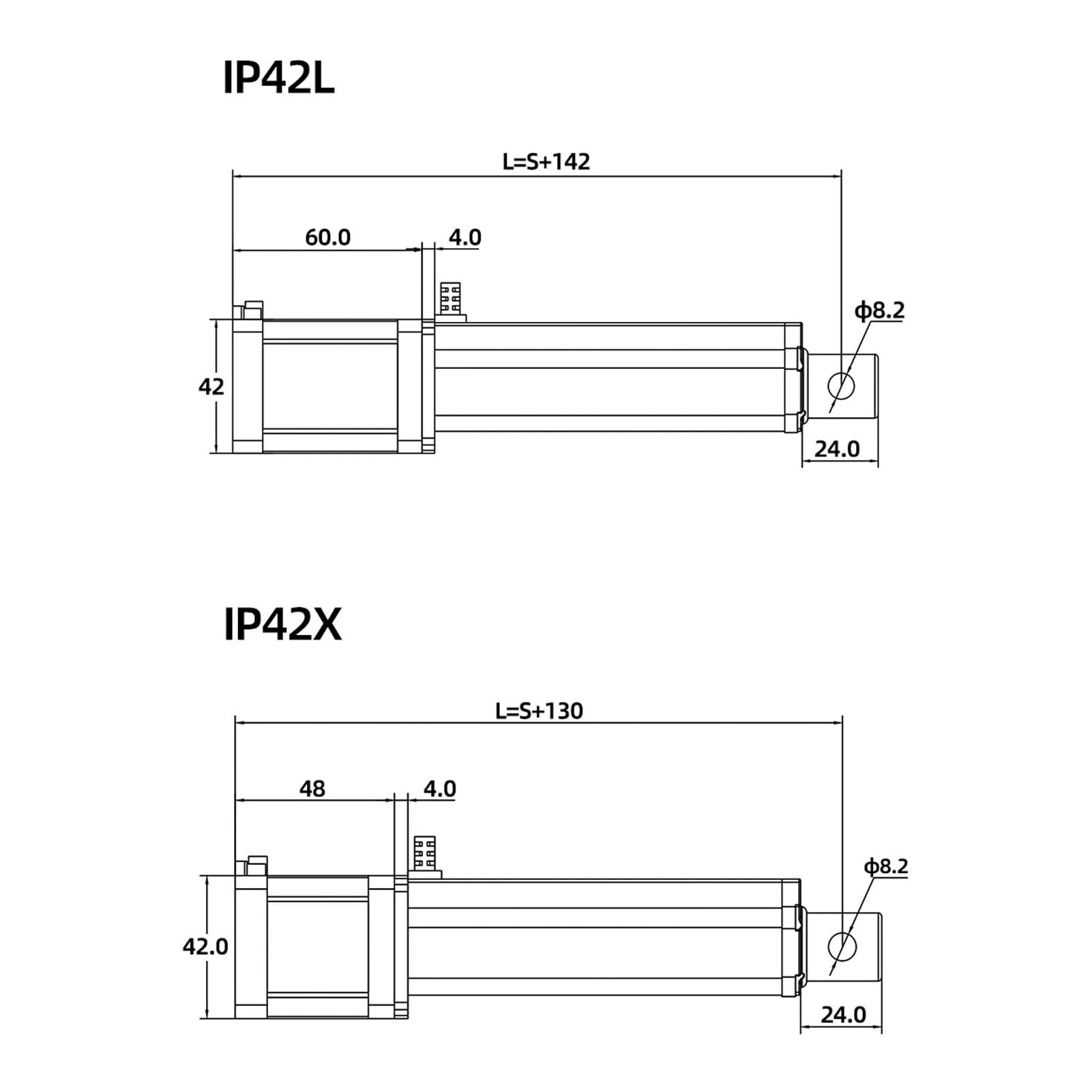 Linearantrieb, 200N 3000rpm 9-24V DC Heavy Duty High Speed Linear Motion Actuator 100mm Hub Aluminium Electric Linear Actuator Motor für industrielle Landwirtschaft Haus Robotik