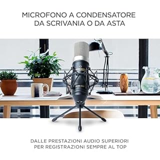 Marantz Professional MPM-1000 - Microfono da Studio a Condensatore XLR con Supporto da Tavolo e Cavo per Podcast, Streaming, Canto, Telelavoro e Giochi