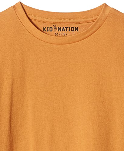 Kid Nation Kids\' 3-Pack Short-Sleeve Crew-Neck Cotton Jersey Tee for Boys Girls XL Biscuit + Eggnog + Seashell Pink … - Thumbnail 3