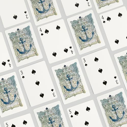 Baraja de Póker Watercolor Anchor 52 Cartas Tamaño Póker miniatura 4