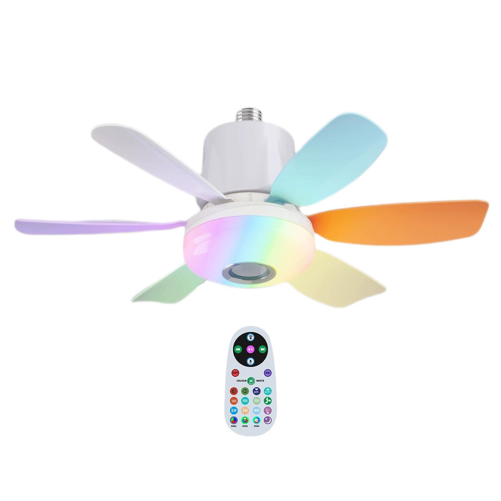 Nowoczesny Wentylator Sufitowy z Światłem Pilot Zdalnego Sterowania, | Wentylator LED z Lampą do Sypialni Do Domu, Biura, Sypialni, Salonu, Kuchni