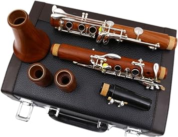 Professional New Clarinet B-flat Keys 17 Bb key Rosewood Body Silver Plated Key 17 Bb keys