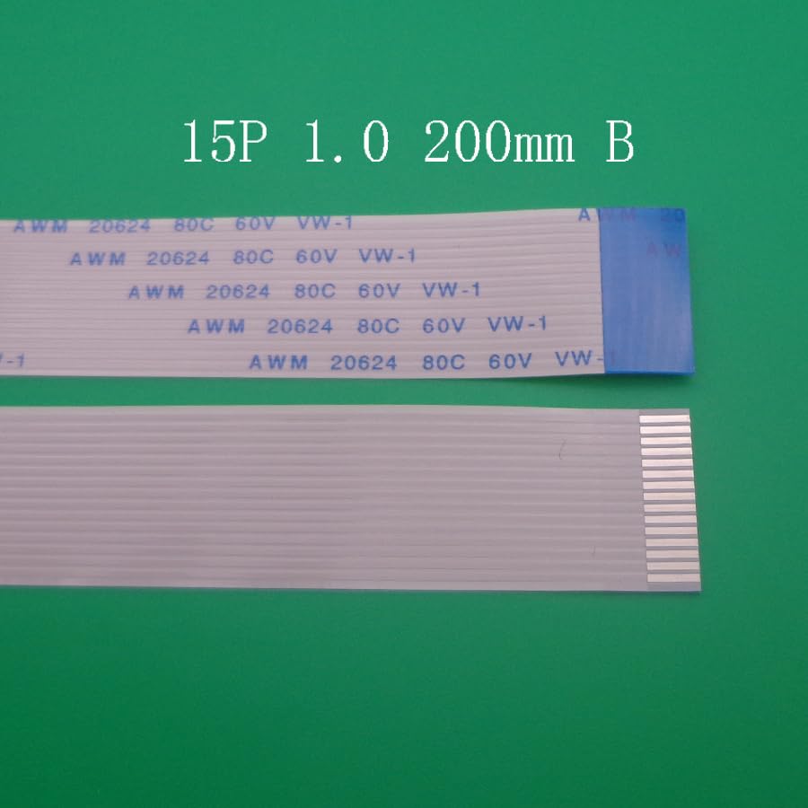 Wiring Connecting Terminals - 2pcs/lot FFC FPC Flat Flexible Cable 1.0mm Pitch 15pin 15PIN Reverse Length 200mm Width 16mm Ribbon Flex Cable typeB